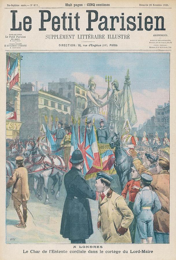 Un du journal le Petit Parisien du 26 novembre 1905 - Entente cordiale