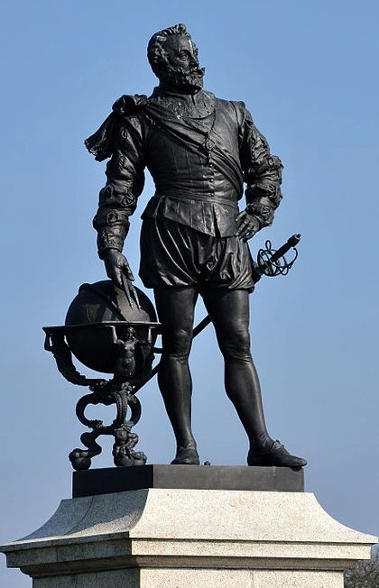 Francis Drake - Statue dans le port de Plymouth.