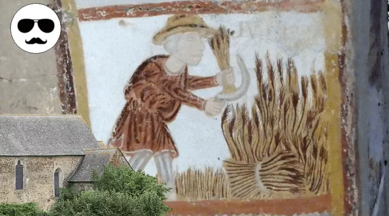 Le calendrier agricole du Moyen Âge dans la chapelle de Pritz (Laval).