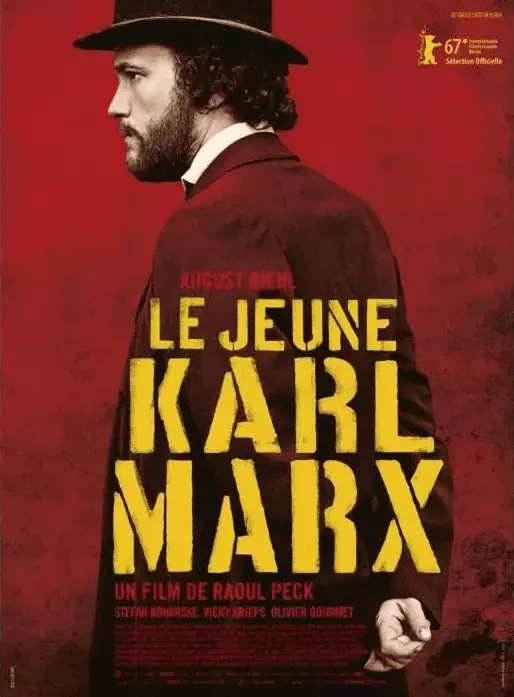 Affiche du film Le jeune Karl Marx, réalisé par Raoul Peck.
